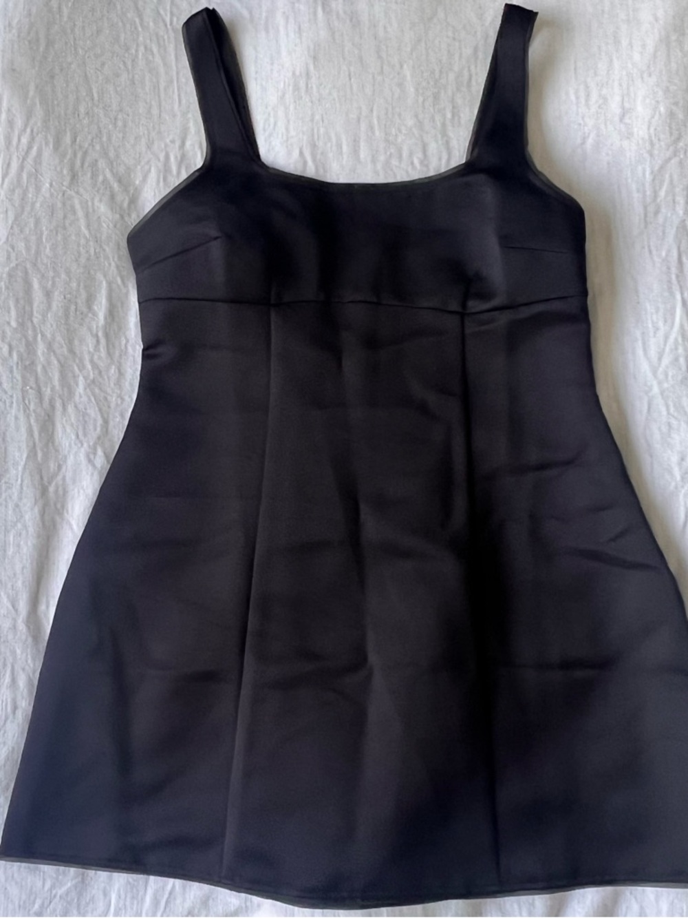 H&M Black Square-Neck Mini Dress